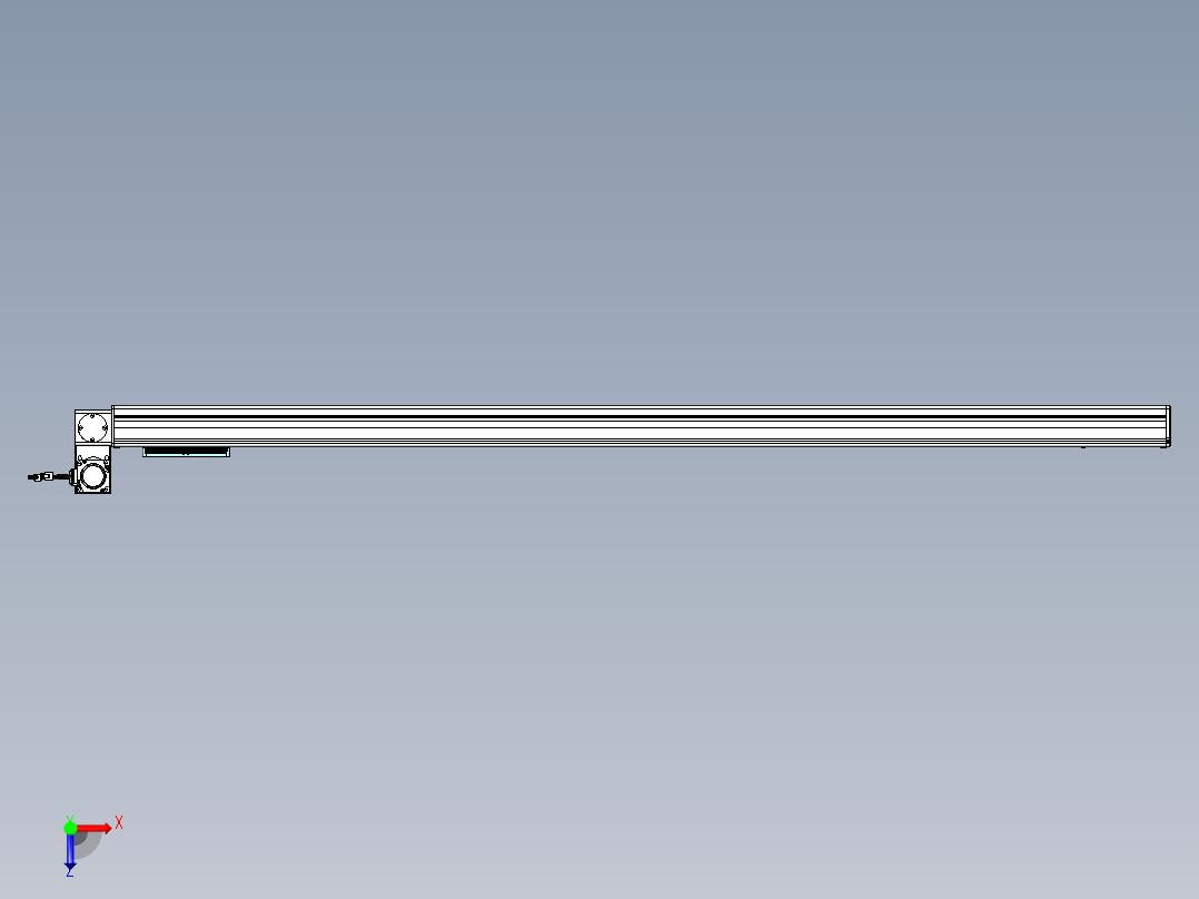 威洛博VBC同步带传动一无尘环境VBC14-L45-S1650-BLU-ZP40-C3俯视图