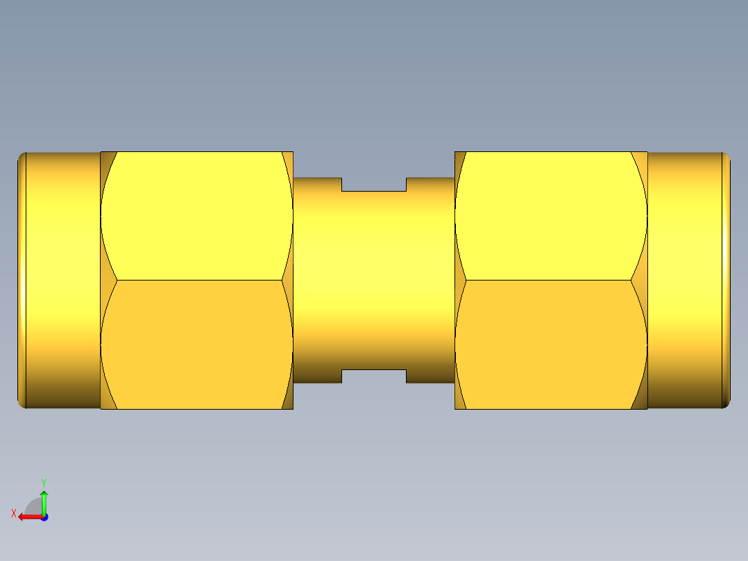 接头连接器后视图
