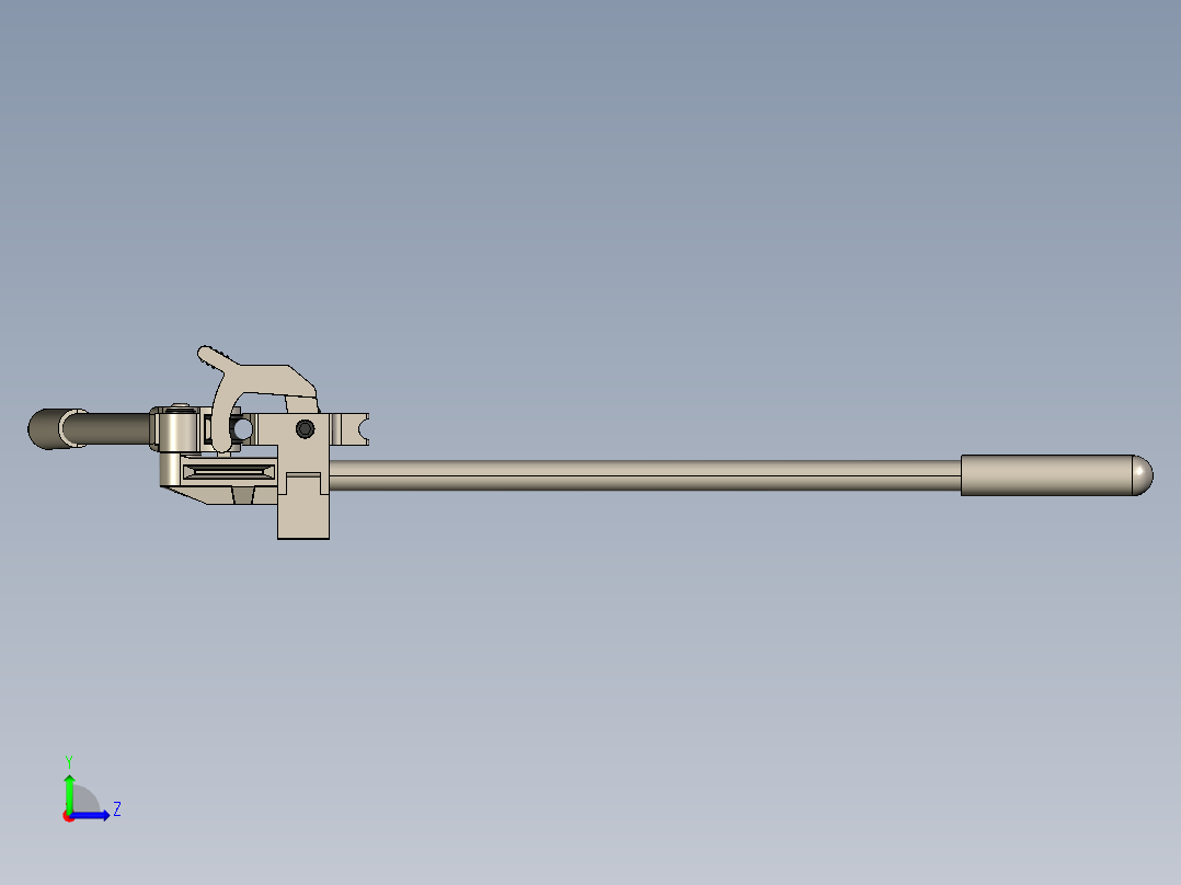 手动弯管机左视图