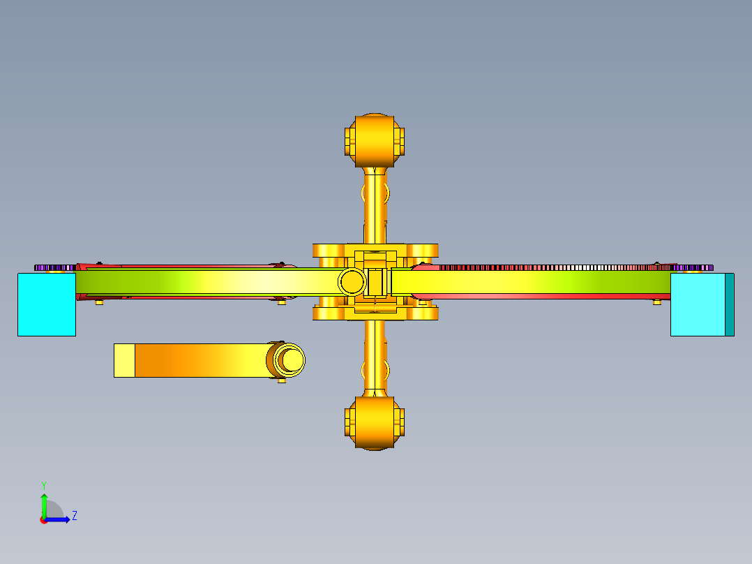 树干喷涂机左视图