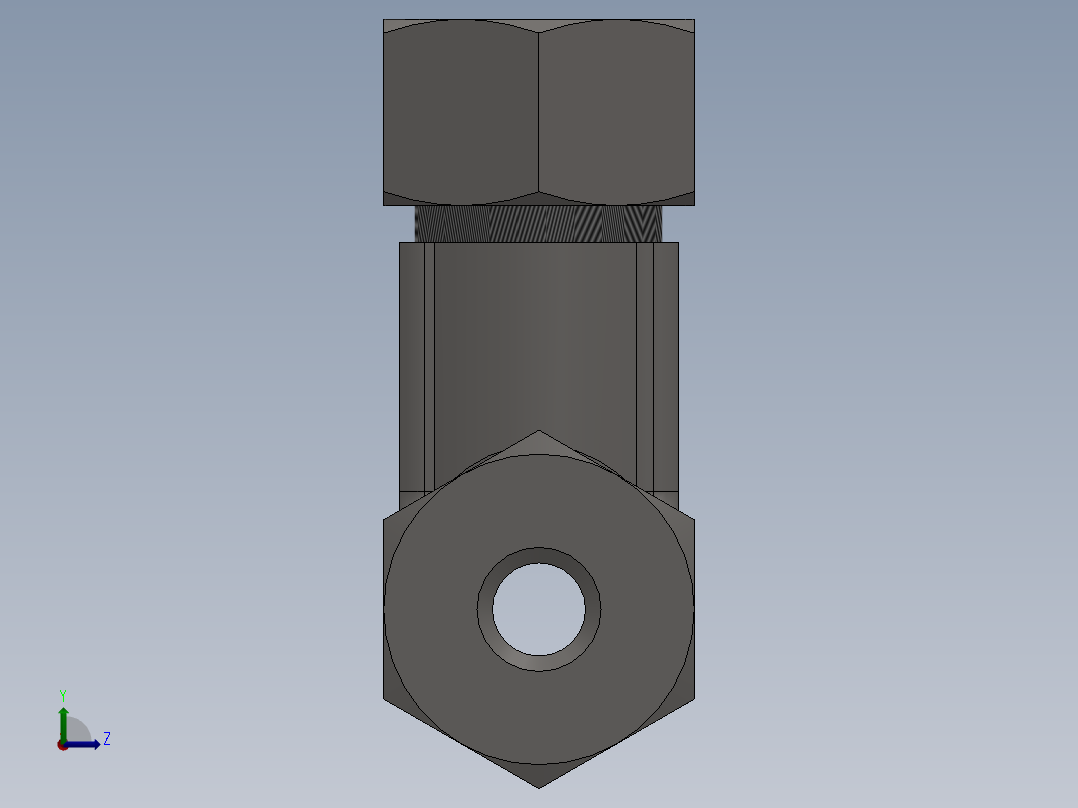 IKE 卡套正三通接头[IKE 04]左视图