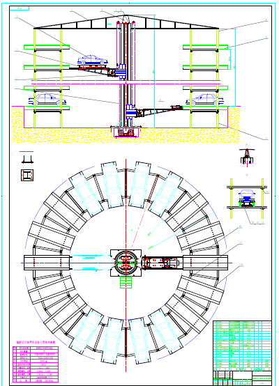 全自动升降旋转立体车库