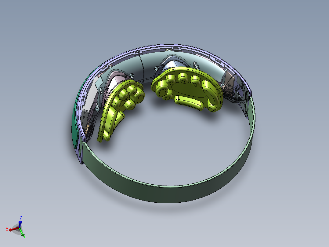 智能眼部按摩仪三维sw图