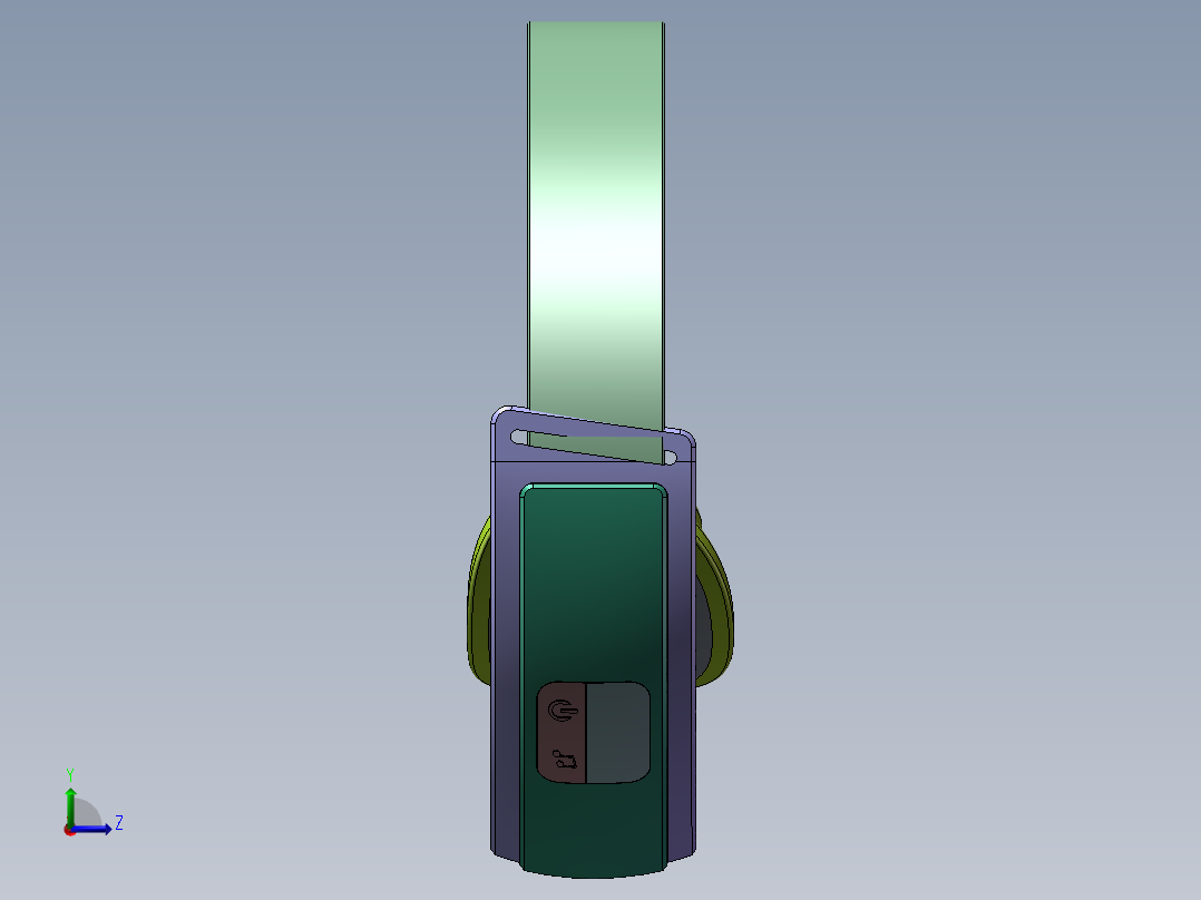 智能眼部按摩仪三维sw图左视图