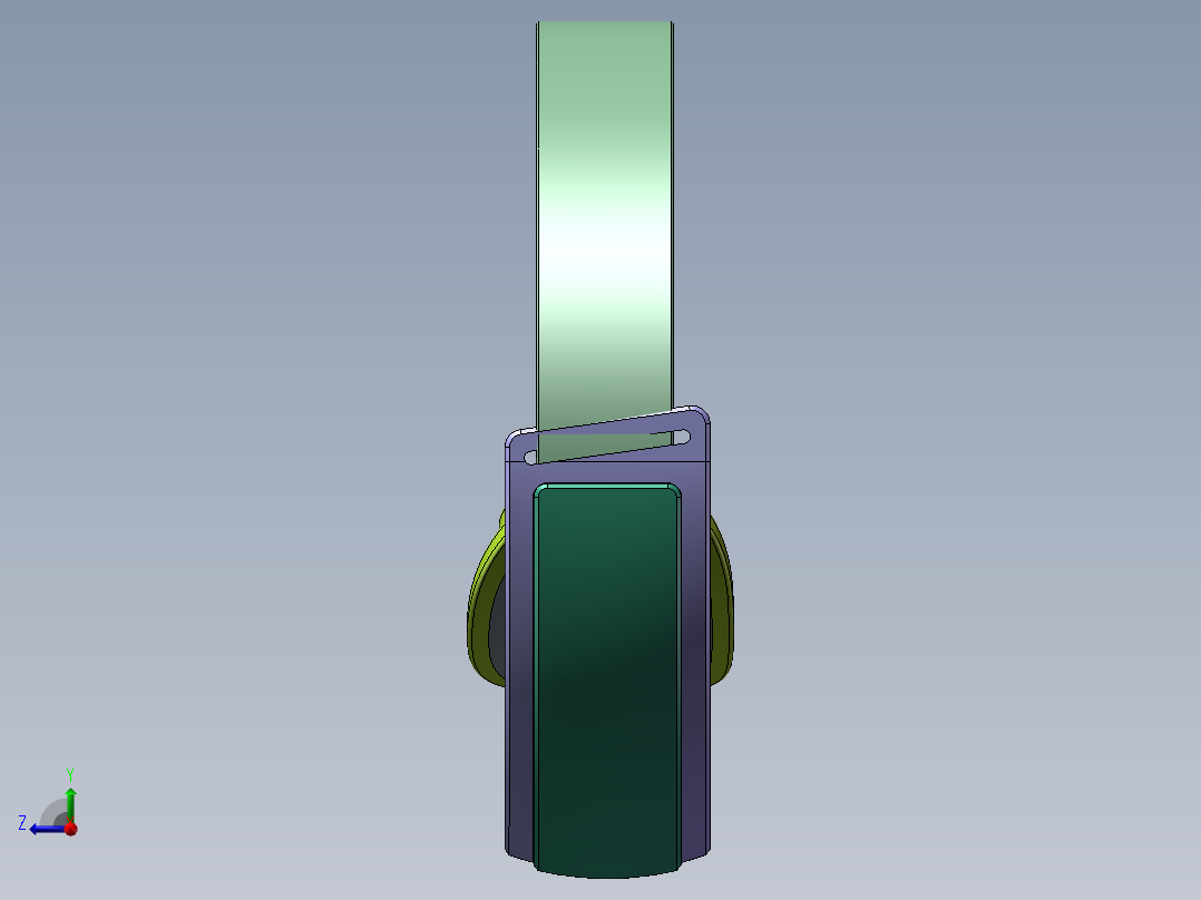 智能眼部按摩仪三维sw图右视图