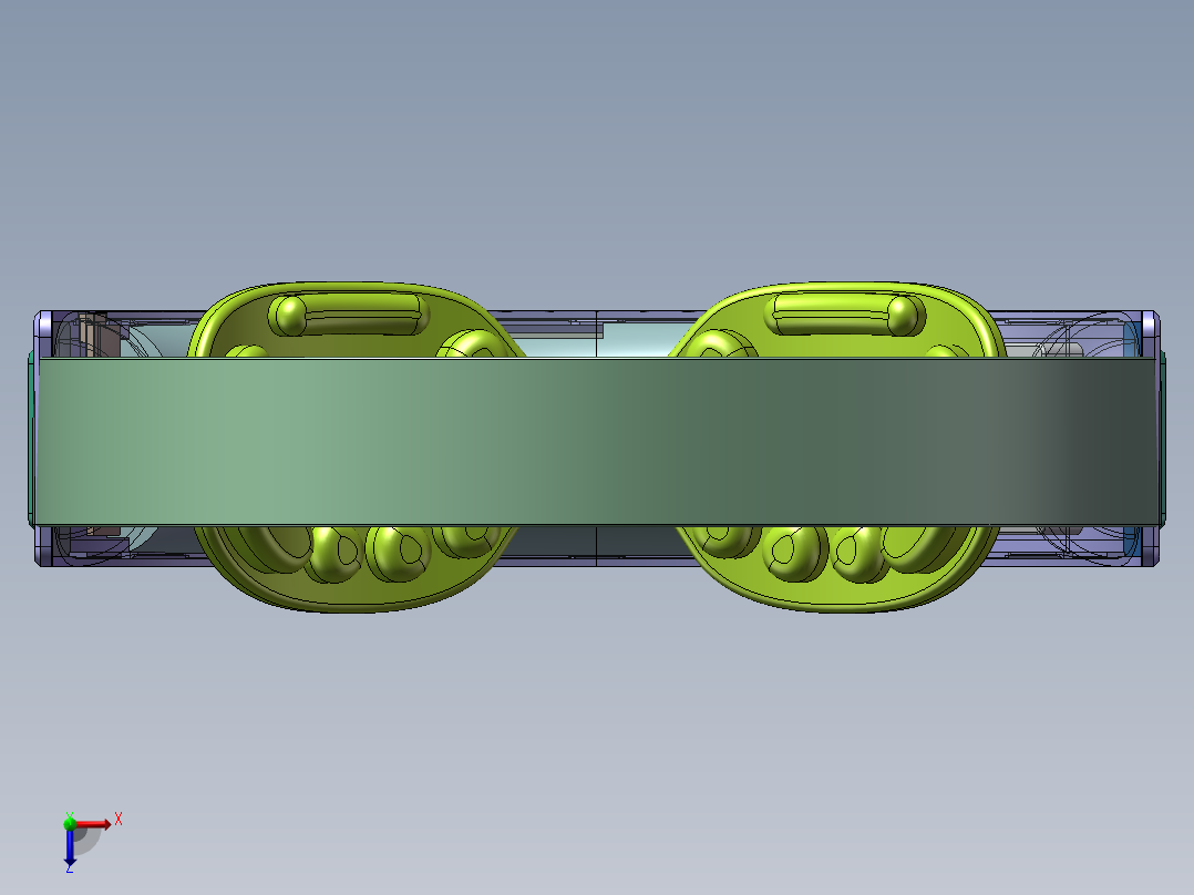 智能眼部按摩仪三维sw图俯视图