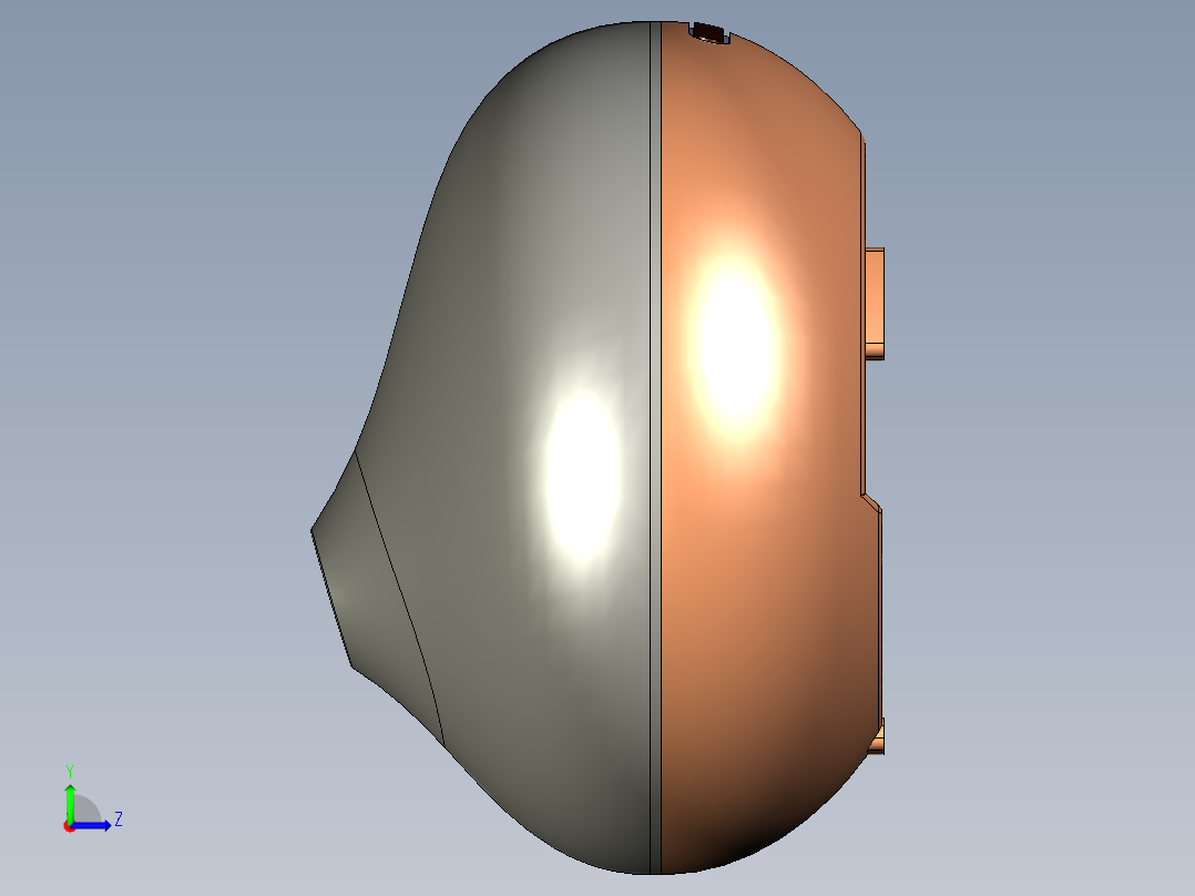 香薰机家用加湿器三维模型左视图