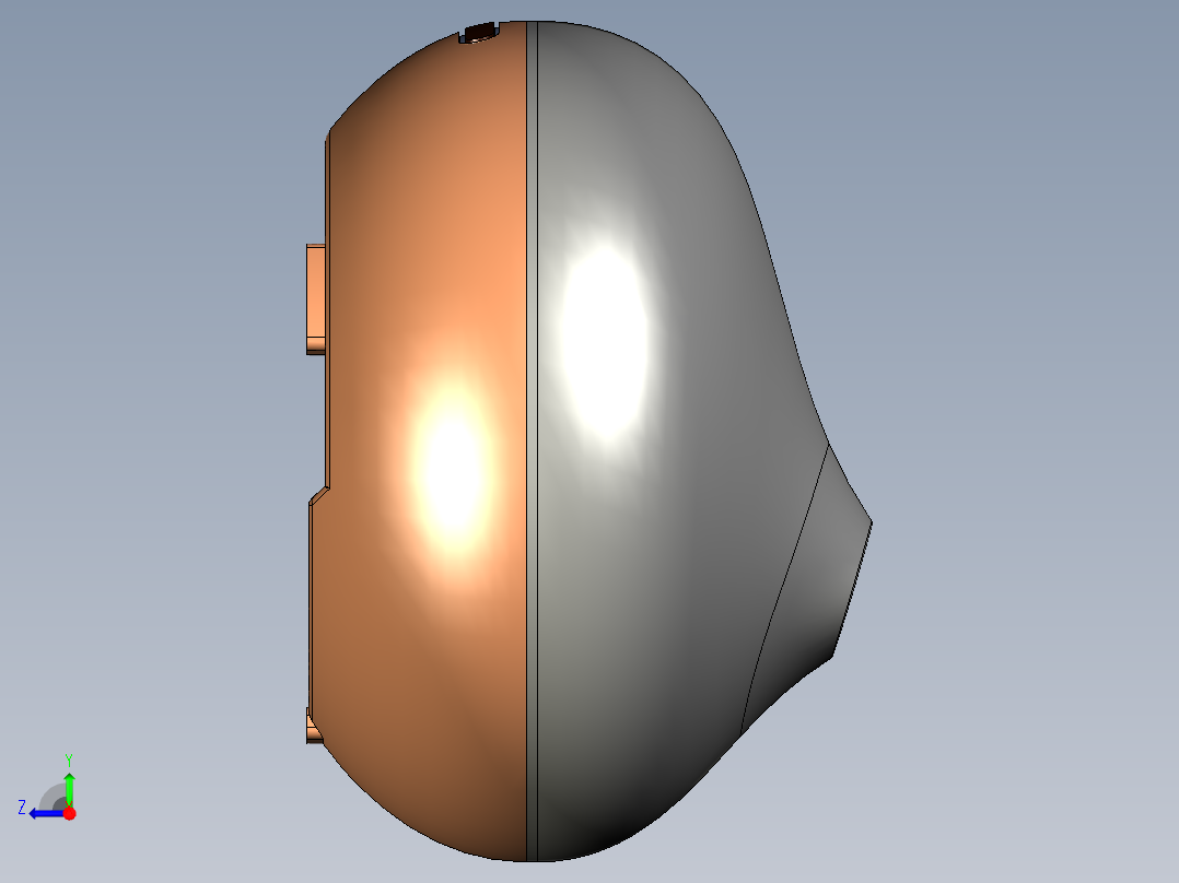 香薰机家用加湿器三维模型右视图