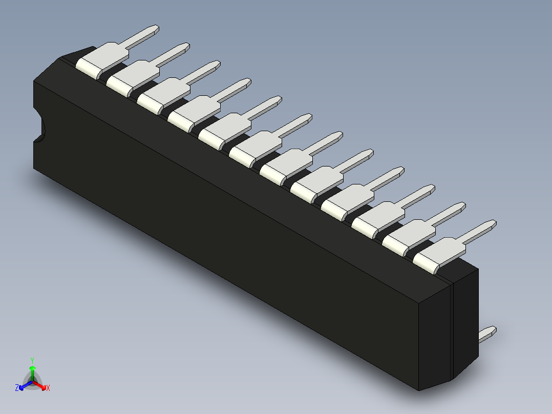 集成电路封装-MS-001AF正等轴测图
