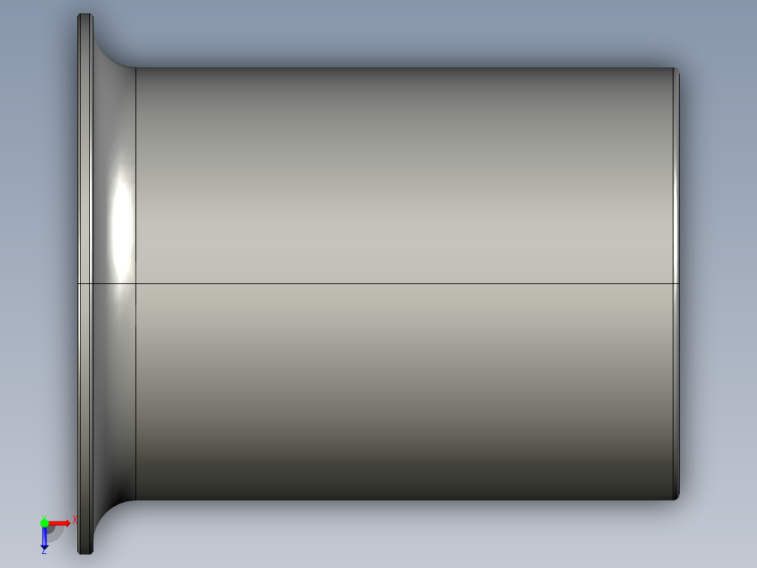 软管与硬管连接用工业通用接头0127_18_14俯视图