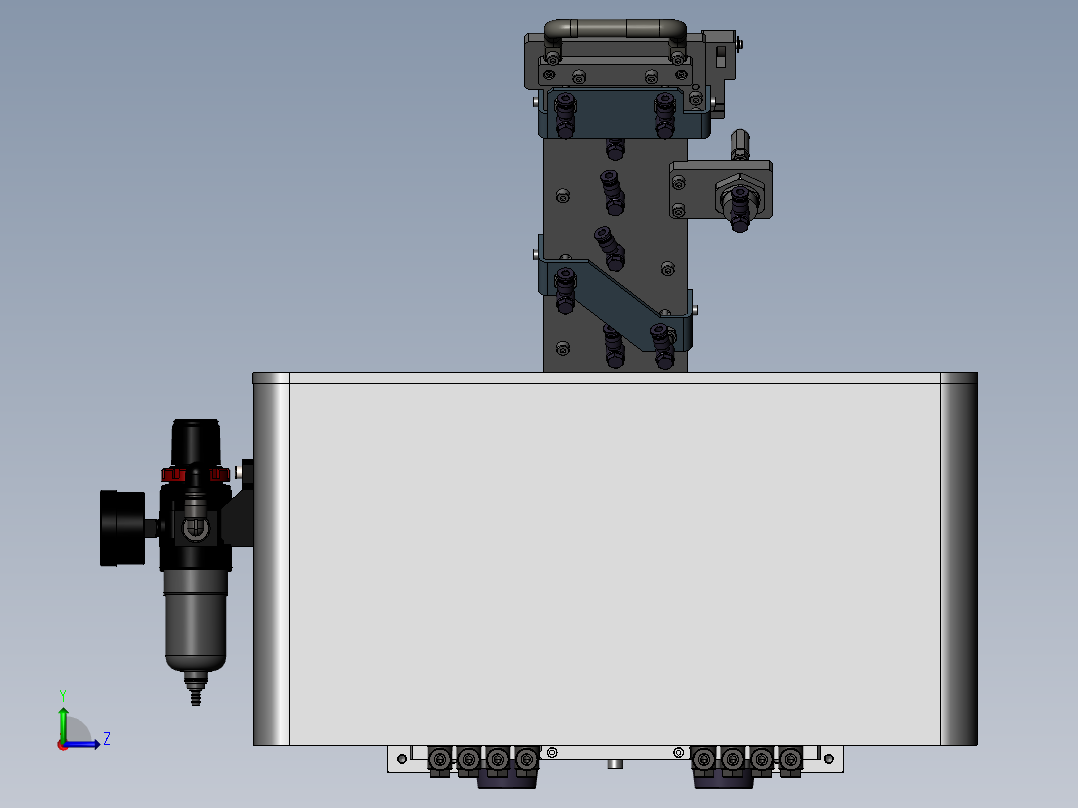 贴石墨片治具左视图