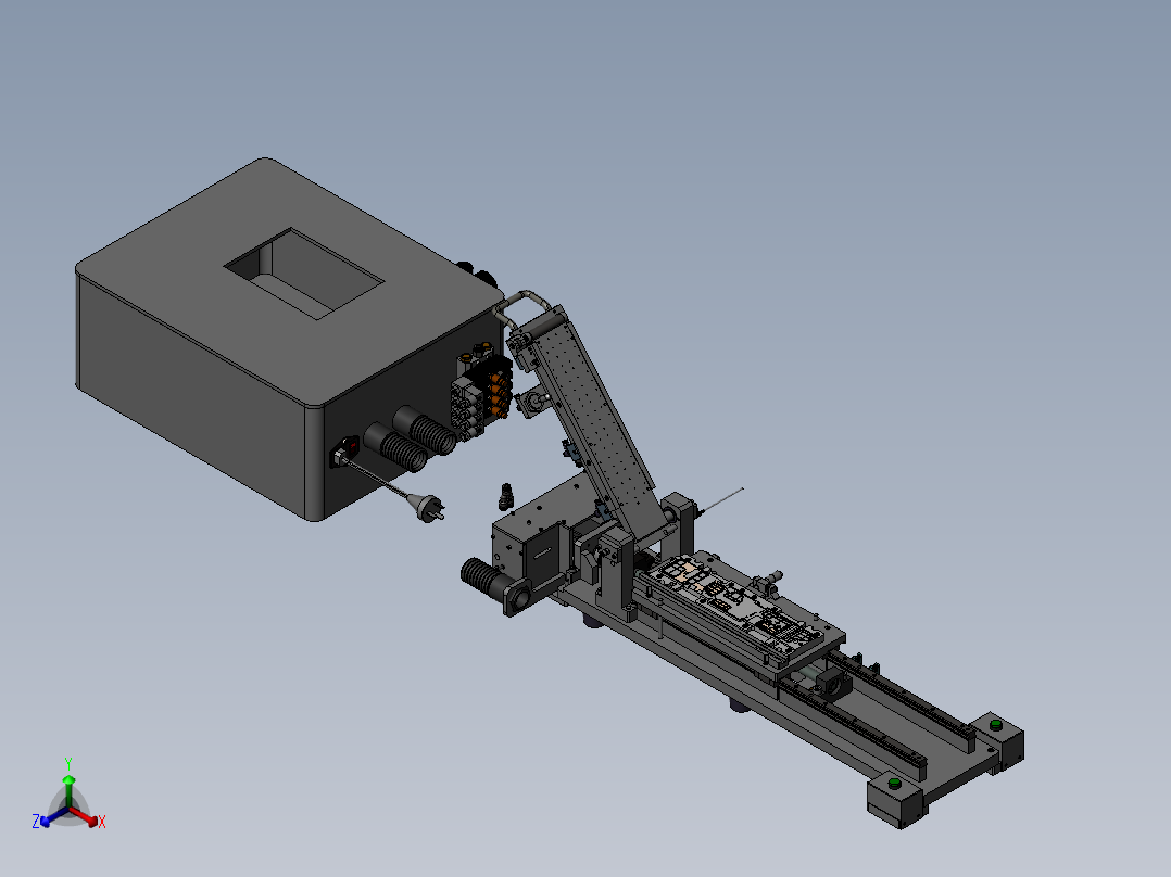 贴石墨片治具正等轴测图