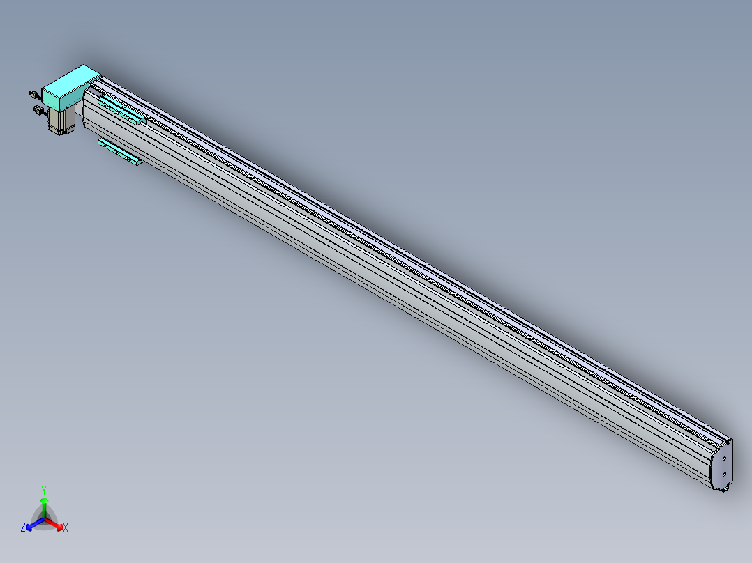 威洛博VBF同步带传动一般环境VBF14-L45-S2000-BRU-ZP40-C3正等轴测图