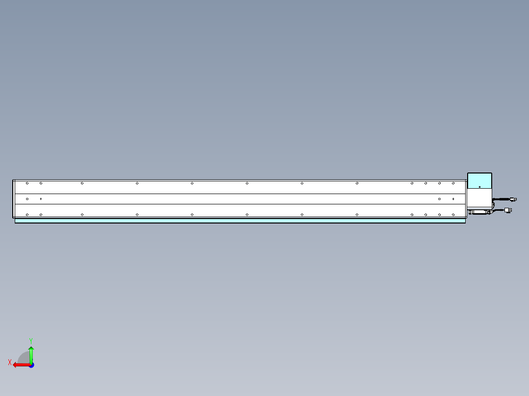 威洛博VBC同步带传动一无尘环境VBC14-L45-S1350-BRU-ZP75-C3后视图