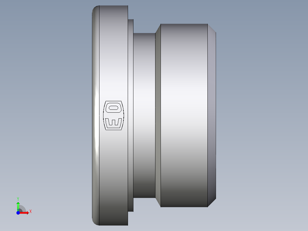 卡套式工业通用硬管接头EO_Blanking_plug_for_ports_VSTI1EDCF前视图