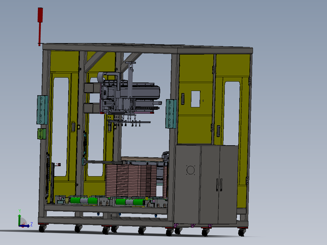 液晶面板Tray盘自动下料设备sw18可编辑
