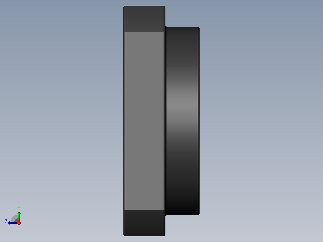 一些滑块同步轮轴承右视图