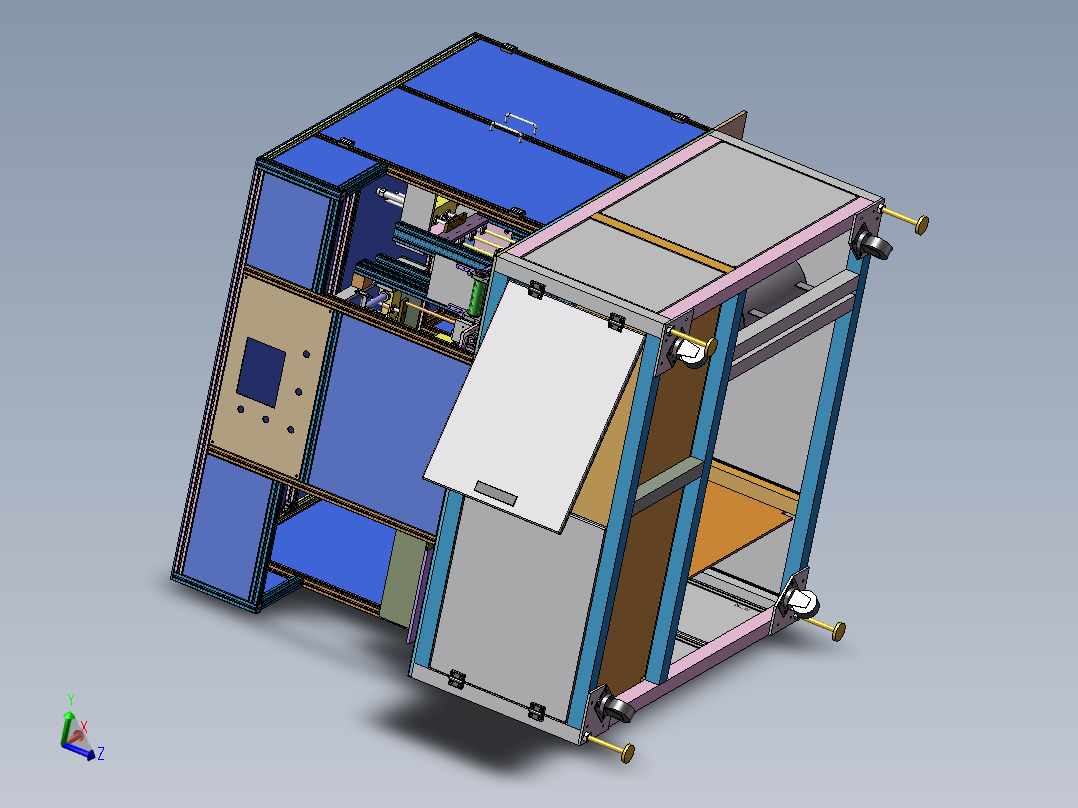 电池贴侧胶机<span style='color: red'>3D</span>图纸 非标自动化设备<span style='color: red'>3D</span>图纸<span style='color: red'>3D</span>模型