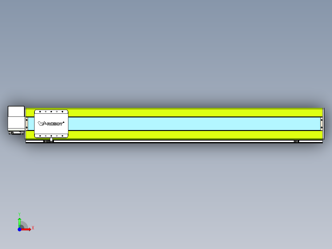 威洛博VBC同步带传动一无尘环境VBC17-L45-S1300-BRD-ZP75-C3前视图