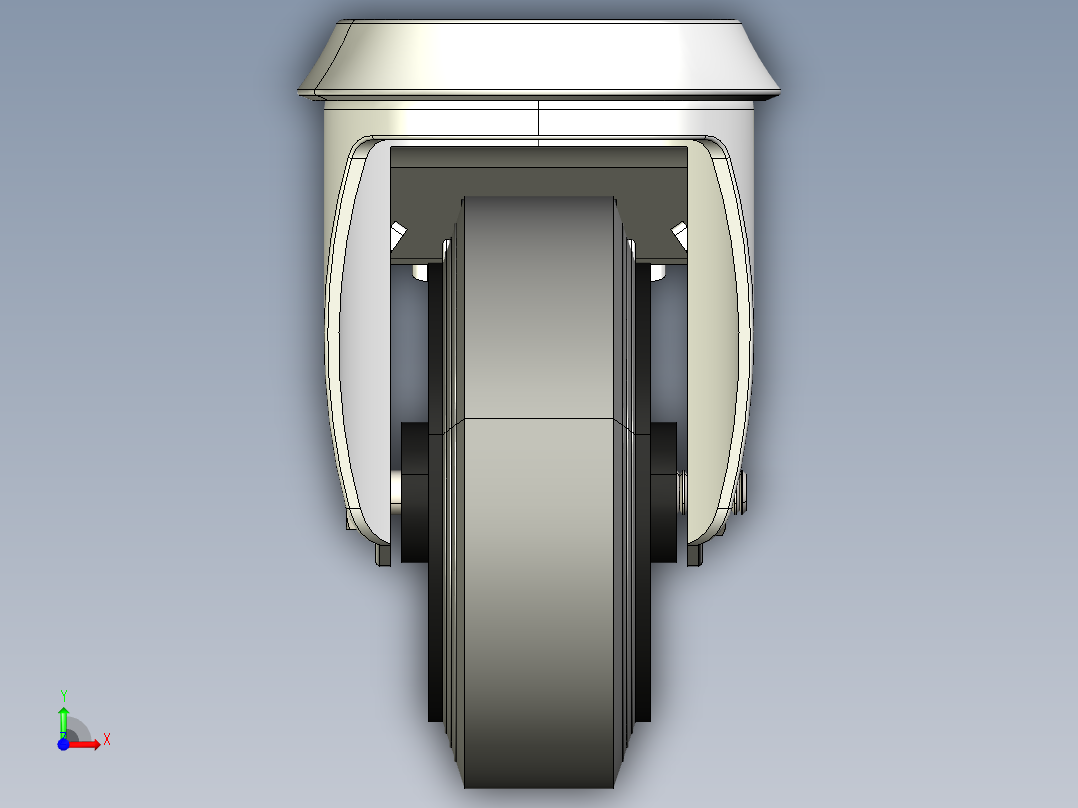 型材-KJN 521686 80MM WHEEL前视图