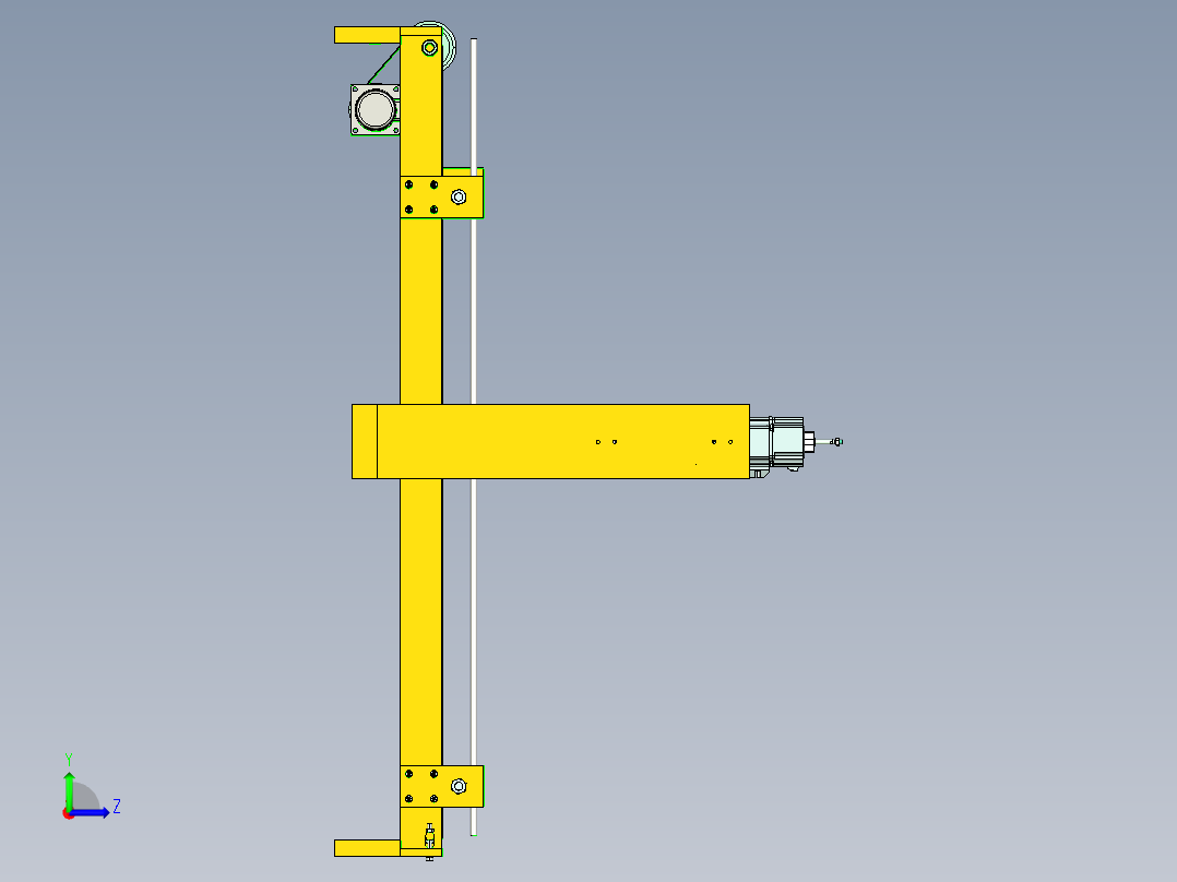 输送台装配SW+CAD（兼职私域）左视图