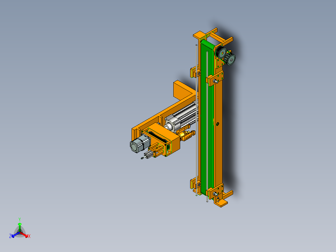 输送台装配SW+CAD（兼职私域）正等轴测图