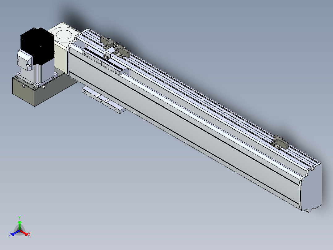 同步带滑台-半封闭B10H-L45-S450-LU-P40-D3