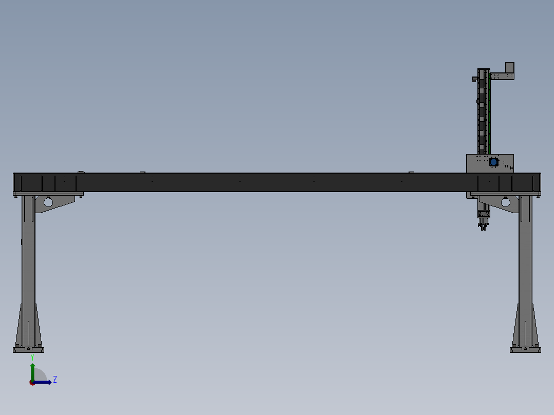 桁架机机械手左视图