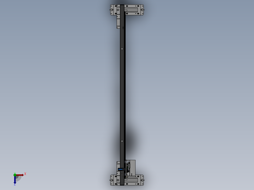 桁架机机械手俯视图