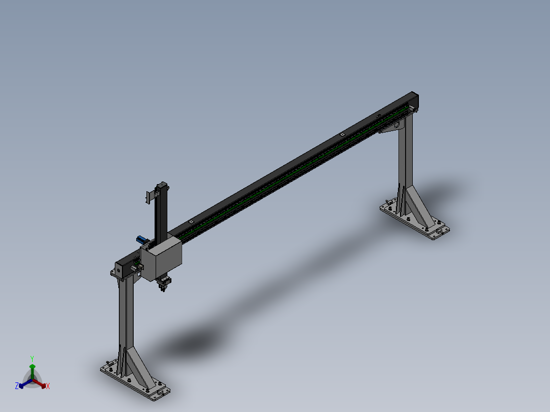桁架机机械手正等轴测图