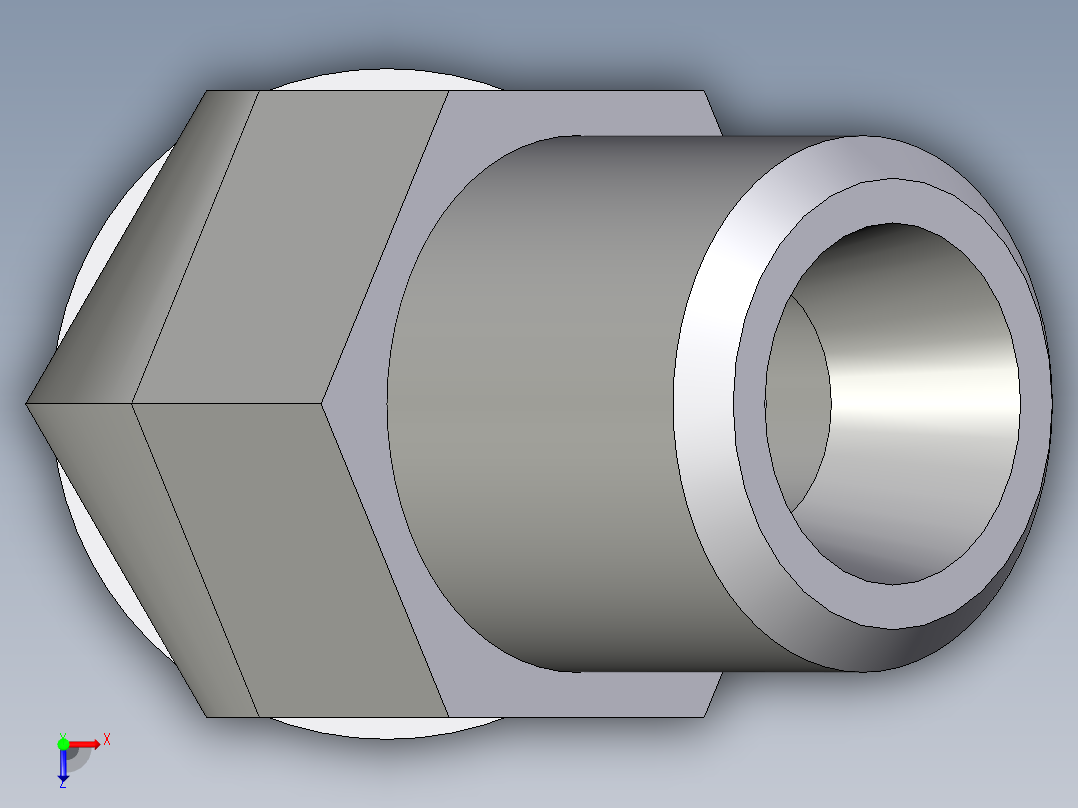 卡套式工业通用硬管接头EO_Adjustable_locknut_45_deg_elbow_VEE06LMOROMDCF俯视图