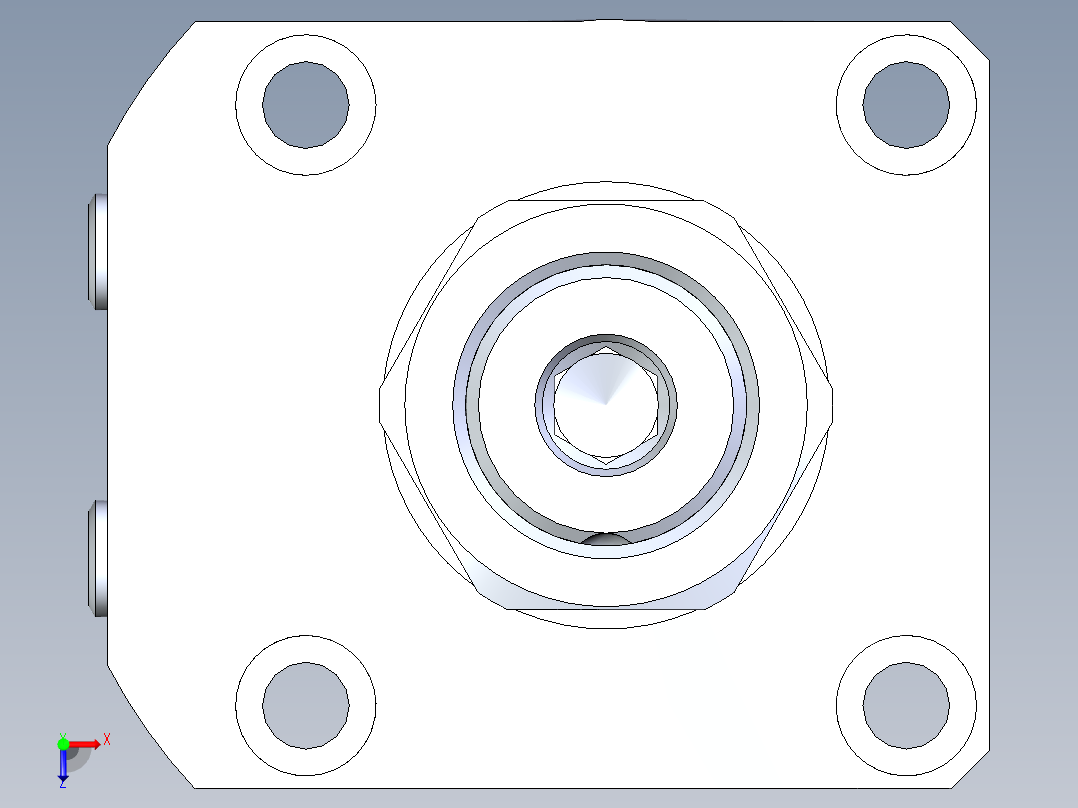 KOSMEKLHA0550-GRD多系列多零件图纸模型俯视图