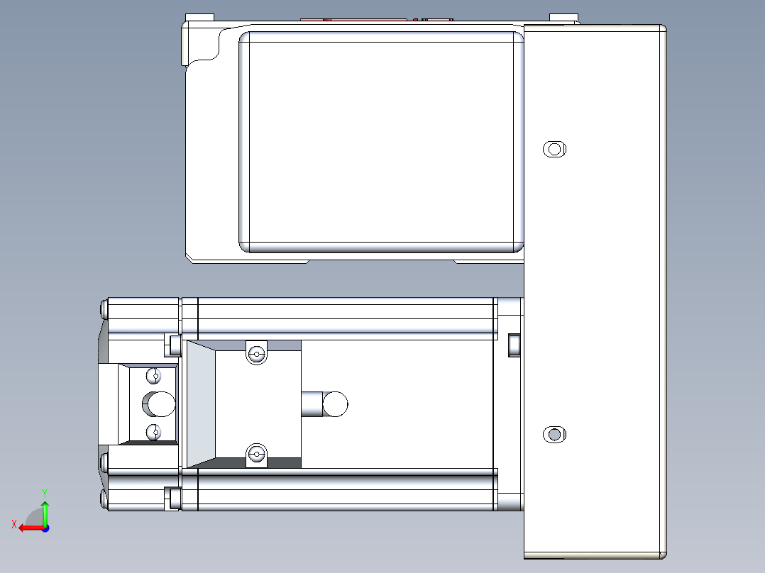 同步带全封闭直线模组TPA-HCB-110D-90-L950-RP-C-P40-N3后视图