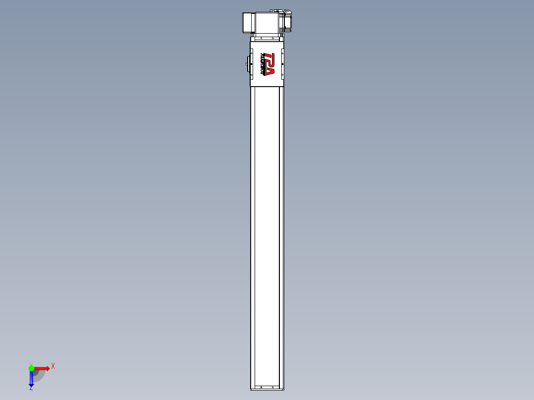 同步带全封闭直线模组TPA-HCB-110D-90-L950-RP-C-P40-N3俯视图