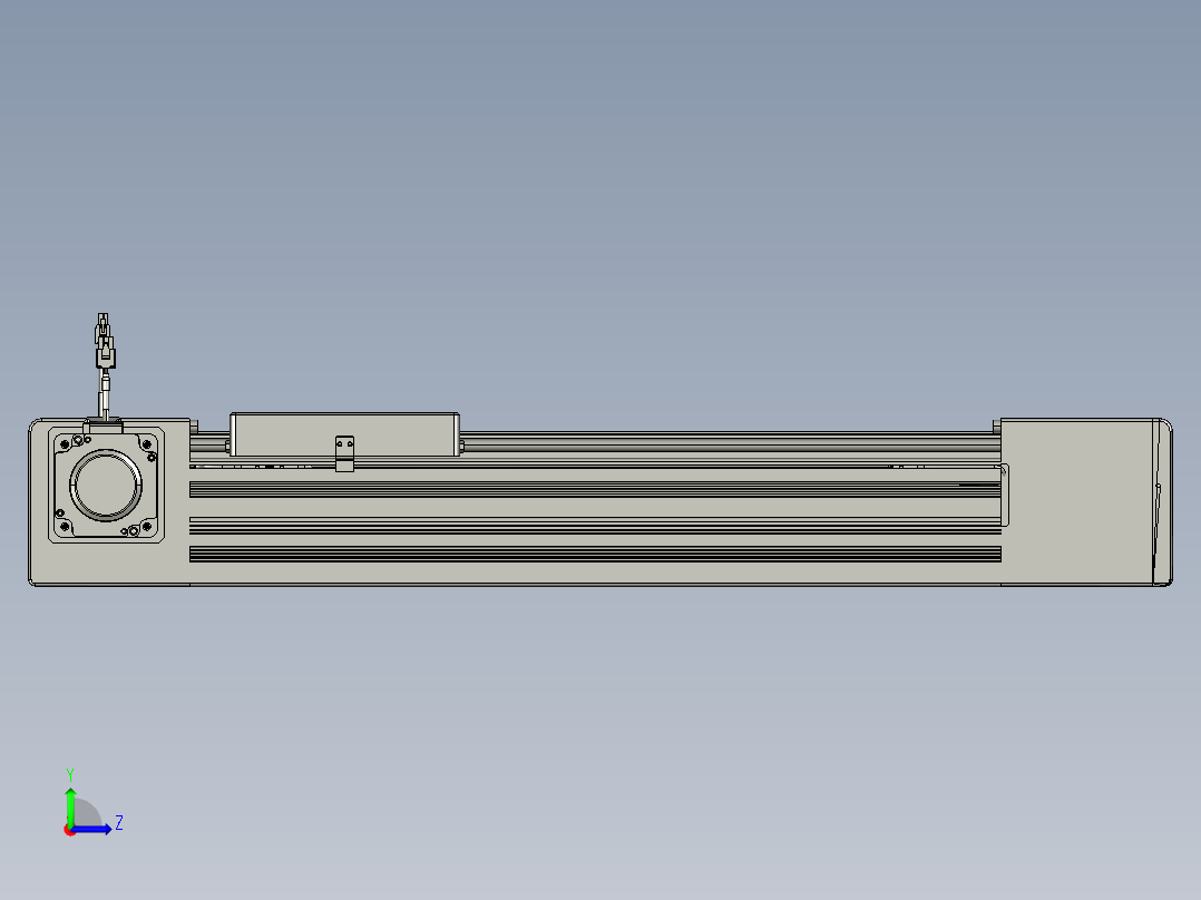 威洛博直线电机模组EB10-L224-S400-L-ZP75-MS3-5K左视图