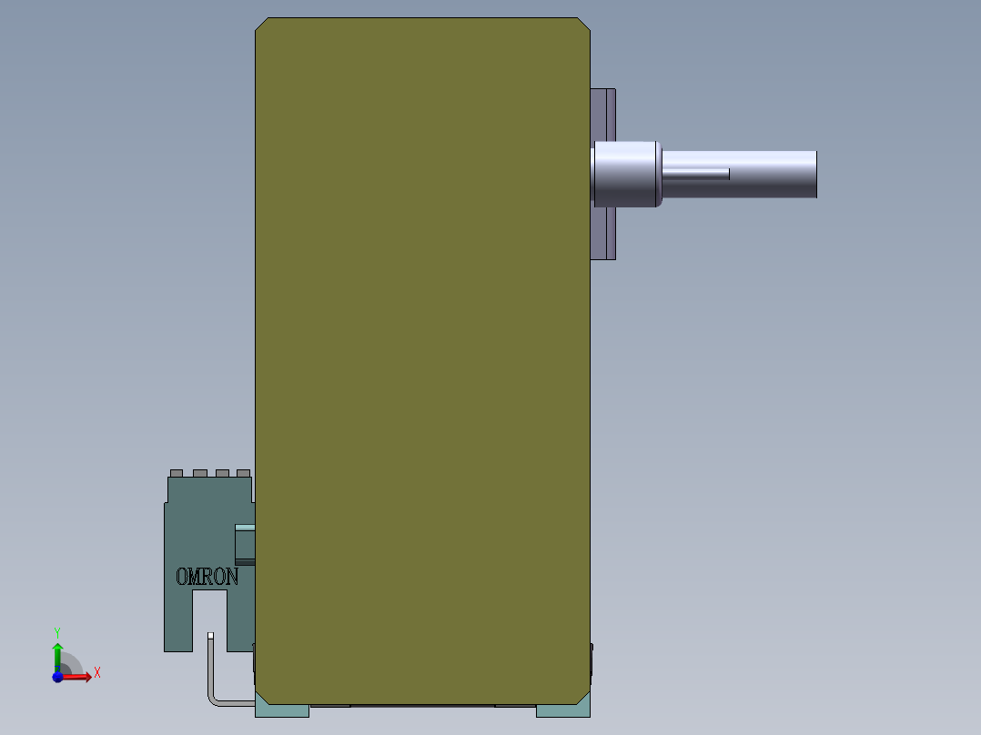 MTH丝杆半封闭模组MTH5M-BM-100W前视图