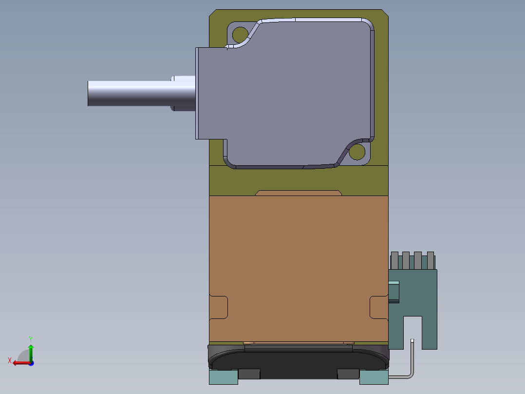 MTH丝杆半封闭模组MTH5M-BM-100W后视图