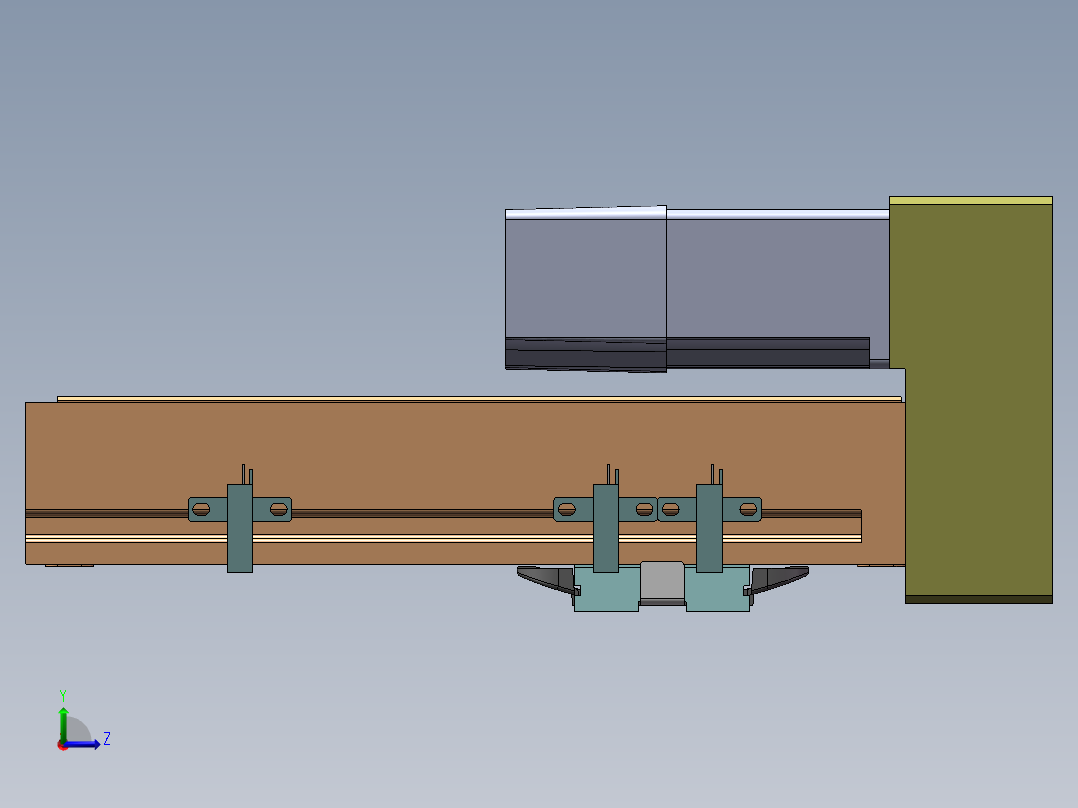 MTH丝杆半封闭模组MTH5M-BM-100W左视图