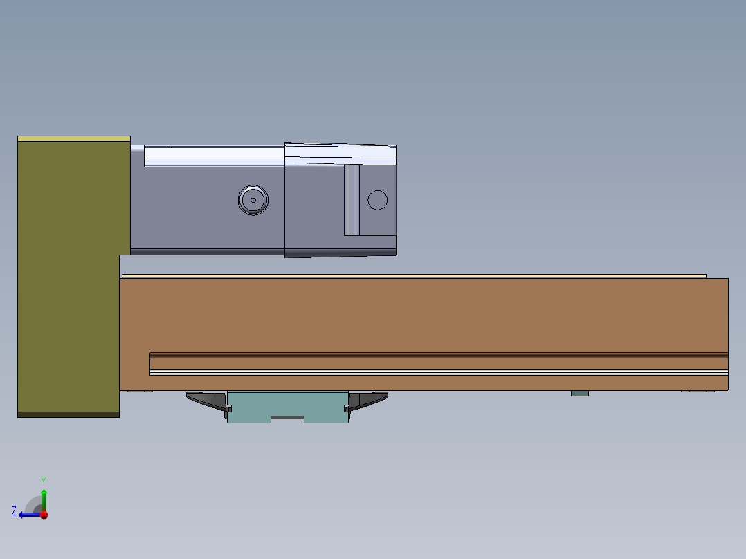 MTH丝杆半封闭模组MTH5M-BM-100W右视图