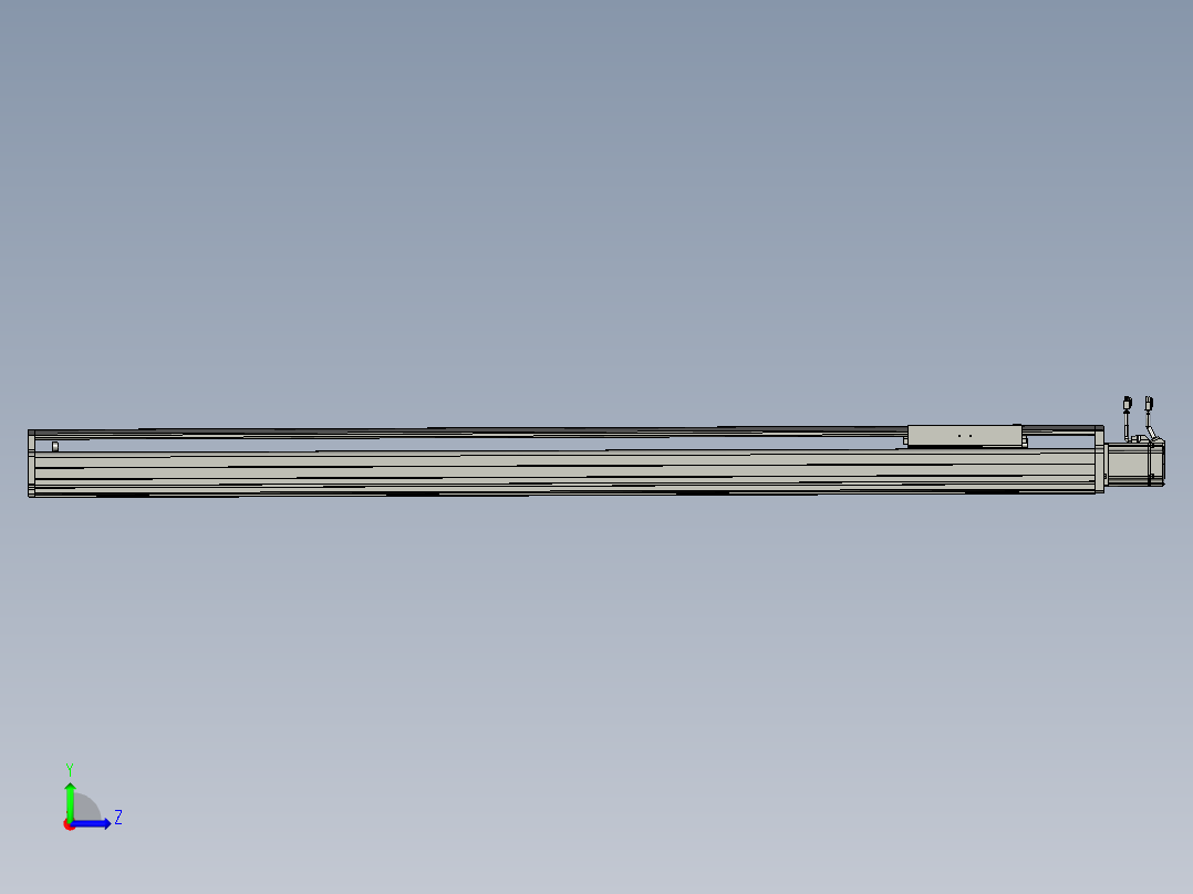 东锦丝杆传动-直线滑台模组DH210-C-L10-S1550-BC-P750W-C3左视图