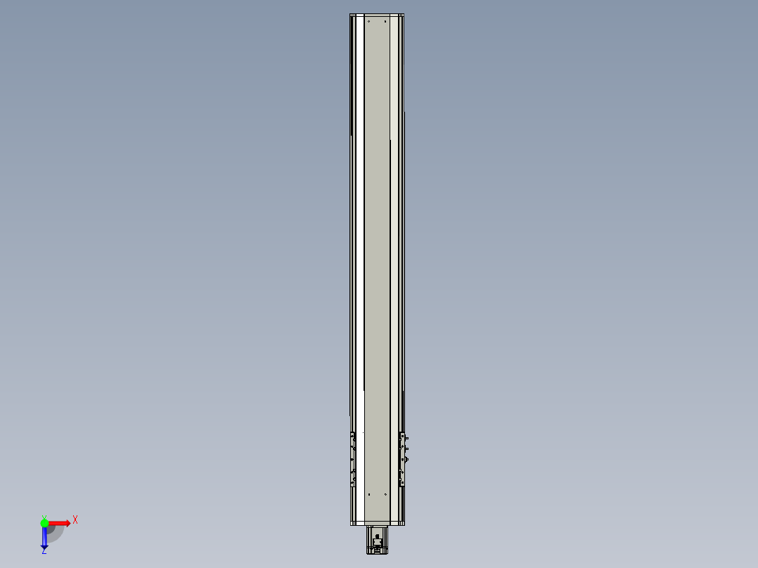 东锦丝杆传动-直线滑台模组DH210-C-L10-S1550-BC-P750W-C3俯视图