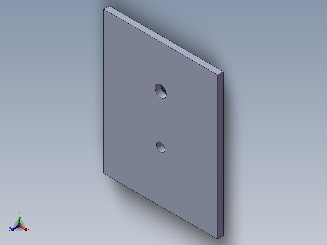 槽轮机架板正等轴测图