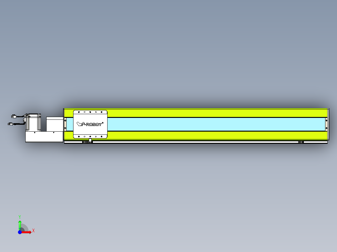 威洛博VBC同步带传动一无尘环境VBC17-L45-S1100-BL-ZP75-C3前视图