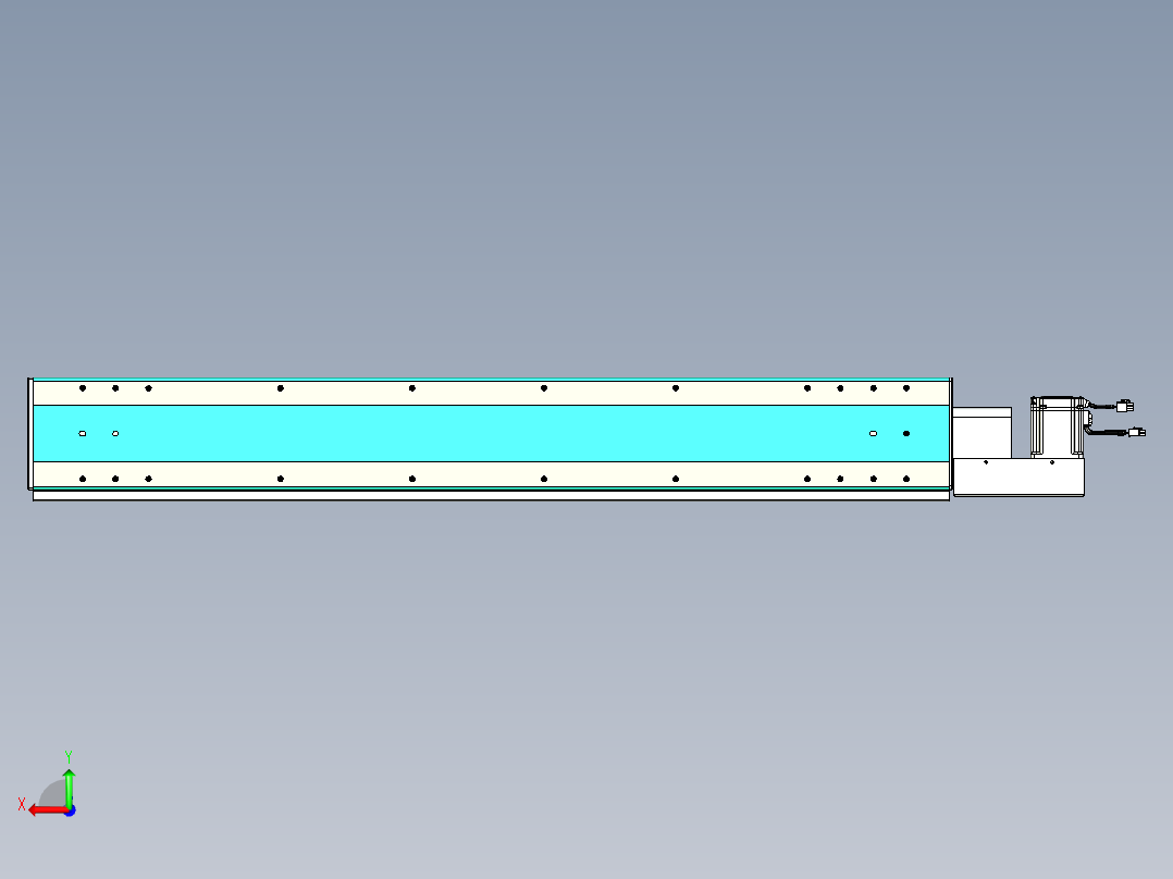 威洛博VBC同步带传动一无尘环境VBC17-L45-S1100-BL-ZP75-C3后视图