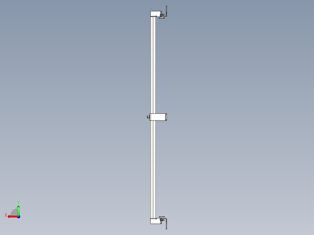 基恩士SL-JB71_side-mount_kc图纸模型后视图