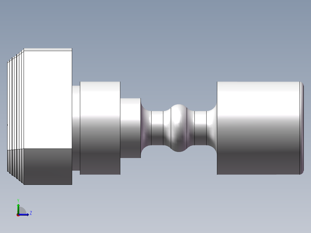骨型柱（SHOOT）左视图