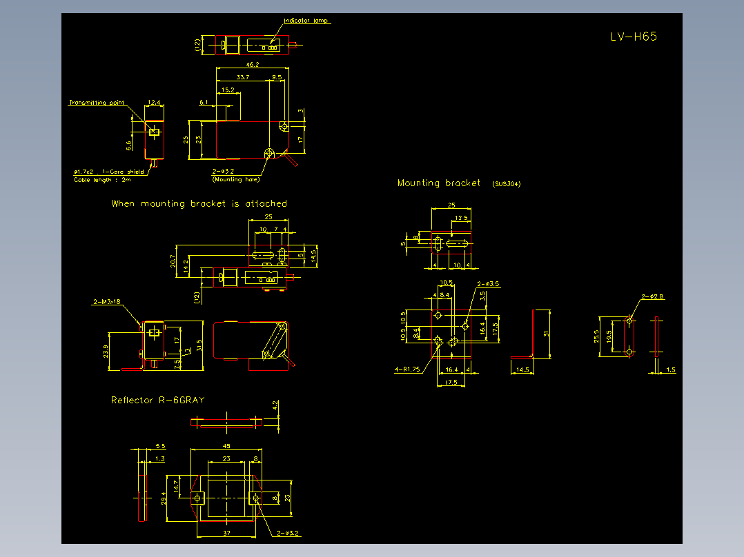 基恩士lv_h65_cad_kc图纸模型