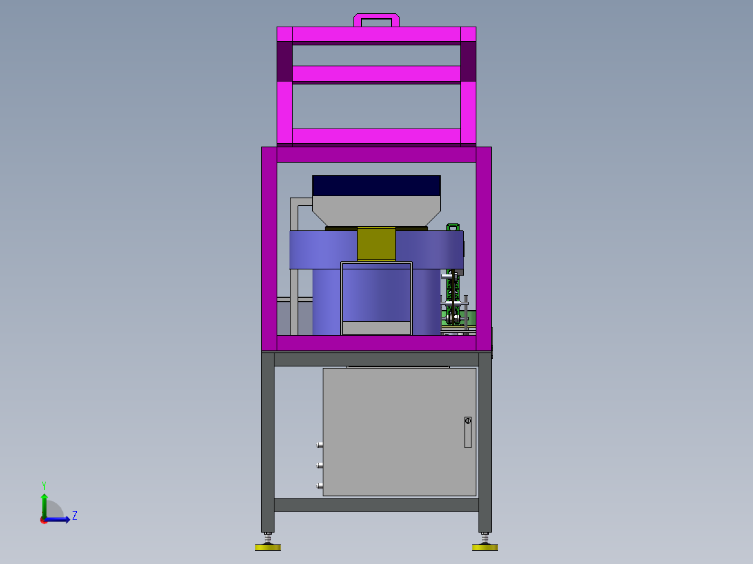 8汽车厂螺母预装机左视图