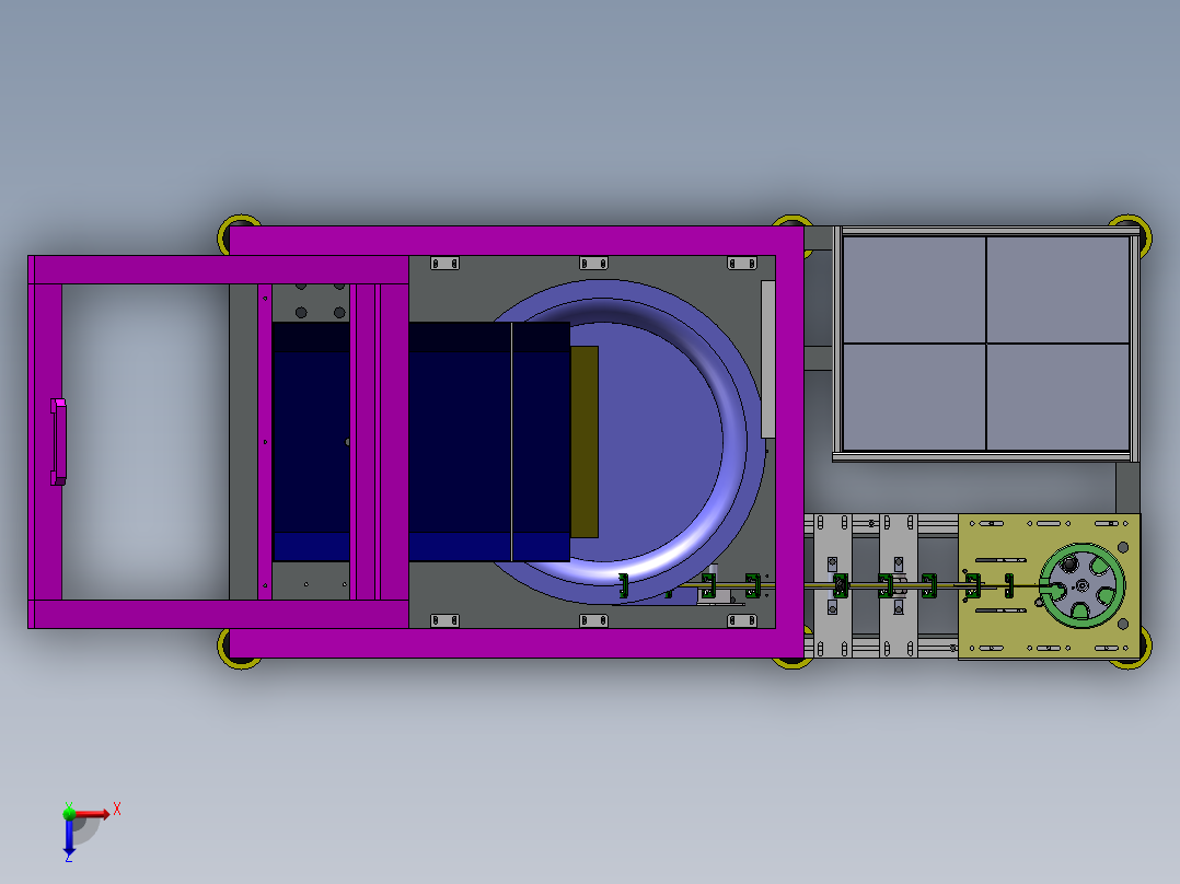 8汽车厂螺母预装机俯视图