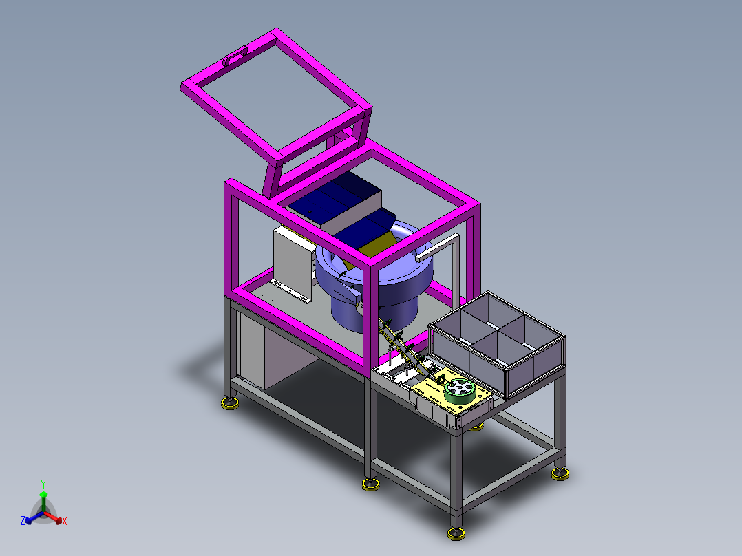 8汽车厂螺母预装机正等轴测图